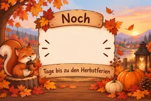 Vorschau - Mal- und Bastelvorlagen - Herbstferien Countdown - Seite 2