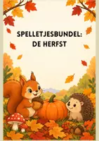 Voorbeeld - Spelletjesbundel herfst - Voorblad