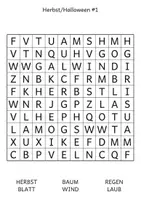 Vorschau - Arbeitsblätter - SUCHSEL Herbst/Halloween I Fix & Fertig Wortschatz I Differenziert - Seite 3
