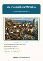 Vorschau - Arbeitsblätter - Aufbruch in unbekannte Welten – Lesespurgeschichte mit Rätselaufgaben (Klasse 7) - Seite 1