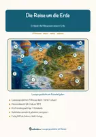 Vorschau - Arbeitsblätter - Die Reise um die Erde – Lesespurgeschichte mit Rätselaufgaben (Klasse 5) - Seite 1