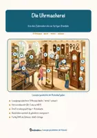 Vorschau - Arbeitsblätter - Die Uhrmacherei – Lesespurgeschichte mit Rätselaufgaben (Klasse 4) - Seite 1