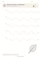 Vorschau - Mal- und Bastelvorlagen - Schwungübungen Herbst & kreativen Herbstkranz basteln - Seite 3