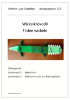 Vorschau - Stundenentwürfe - Faden wickeln - Wildes Krokodil - Deckblatt