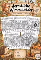Vorschau - Arbeitsblätter - Wimmelspass im Herbst- suchen-zählen-ausmalen - Deckblatt