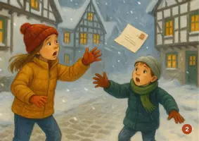 Vorschau - Poster - Kamishibai-Geschichte - Der verlorene Brief an den Weihnachtsmann - Seite 3