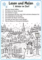 Vorschau - Arbeitsblätter - Lesen und Malen! Winter Edition - Seite 2