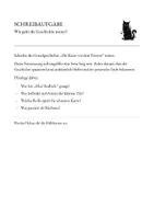 Vorschau - Stundenentwürfe - Gruselgeschichte „Die Katze vor dem Fenster“ – kreatives Schreiben mit Hilfekarten - Seite 1