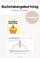 Vorschau - Arbeitsblätter - Buchstabengeburtstag - Schilder & Schreibblatt - Deckblatt