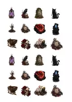 Vorschau - Mal- und Bastelvorlagen - Halloweensticker - Deckblatt