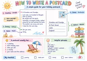Vorschau - Arbeitsblätter - Simple Past Mega-Bundle Klasse 6 | 47 Arbeitsblätter zu Irregular Verbs, Was/Were & Postcard Writing | Reading, Writing & Grammar | Summer & Holidays - Seite 3