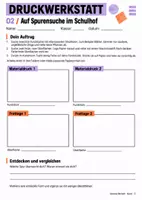 Vorschau - Aufgabenkarten - Sequenz: Kunst Durckwerkstatt im Herbst und Winter - Seite 1