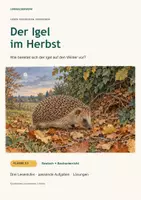 Vorschau - Arbeitsblätter - Der Igel im Herbst – Lesepaket Klasse 2–3 - Deckblatt