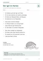 Vorschau - Arbeitsblätter - Der Igel im Herbst – Lesepaket Klasse 2–3 - Seite 2