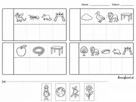 Vorschau - Arbeitsblätter - Wörterrätsel Basisgrapheme– 2 Varianten zum Rätseln - Seite 1
