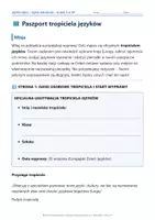 zapowiedź - Paszport tropiciela języków – Europejski Dzień Języków - obwoluta