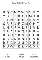 Vorschau - Arbeitsblätter - SUCHSEL Gesunde Ernährung I Fix & Fertig Wortschatz I Differenziert - Seite 3