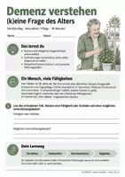 Vorschau - Stundenentwürfe - Demenz verstehen – Arbeitsblätter Gesundheit & Pflege | Klasse 10–13 - Deckblatt