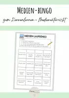 Vorschau - Arbeitsblätter - Medienbingo zum Kennenlernen - Medienerziehung - Deckblatt