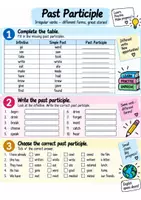 Vorschau - Arbeitsblätter - Past Participle & Irregular Verbs – Merkblatt & Übungsblätter | 3. Verbform - Seite 2