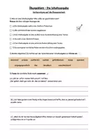 Vorschau - Arbeitsblätter - Vorbereitung auf die Klassenarbeit Inhaltsangabe Klasse 7 - Deckblatt