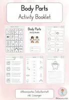 Vorschau - Arbeitsblätter - Body Parts – Activity Booklet | Englisch ab Klasse 3 I Selbstlernheft - Deckblatt
