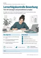 Vorschau - Test - Lernerfolgskontrolle Bewerbung – Test mit Lösungen - Deckblatt