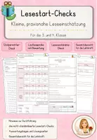 Vorschau - Arbeitsblätter - Lesetest zum Schuljahresbeginn – Stolperwörter, Lautleseprobe & Leseverständnis - Deckblatt