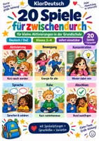 Vorschau - Arbeitsblätter - 20 schnelle Spiele für zwischendurch – 5–10 Minuten - Deckblatt