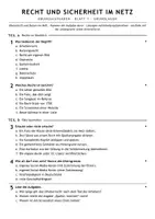 Vorschau - Arbeitsblätter - Übungsaufgaben Recht Sicherheit Netz Informatik 9 Realschule - Seite 1
