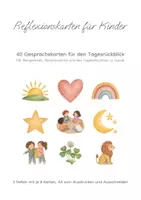 Vorschau - Bildkarten - Reflexionskarten für Kinder: 40 Gesprächskarten zum Tagesrückblick für Morgenkreis, Abschlusskreis und Tagesabschluss, mit Ritualseite - Deckblatt