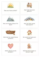 Vorschau - Bildkarten - Reflexionskarten für Kinder: 40 Gesprächskarten zum Tagesrückblick für Morgenkreis, Abschlusskreis und Tagesabschluss, mit Ritualseite - Seite 2