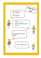 Vorschau - Arbeitsblätter - Klaro DaZ Willkommensheft Nr.11 Nach dem Befinden fragen - Seite 1