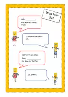 Vorschau - Arbeitsblätter - Klaro DaZ Willkommensheft Nr.11 Nach dem Befinden fragen - Seite 2