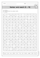 Vorschau - Arbeitsblätter - Numbers - Suchsel - Seite 3