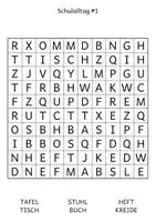 Vorschau - Arbeitsblätter - SUCHSEL Schulalltag I Fix & Fertig Wortschatz I Differenziert - Seite 3