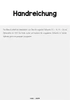 Vorschau - Arbeitsblätter - Numbers - Suchsel - Seite 1