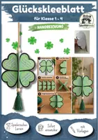 Vorschau - Mal- und Bastelvorlagen - Materialpaket 3D Mobile Hängedeko, Glück und Dankbarkeit | Grundschule Kunst und Deutsch, Klasse 1, Klasse 2, Klasse 3, Klasse 4 - Seite 1