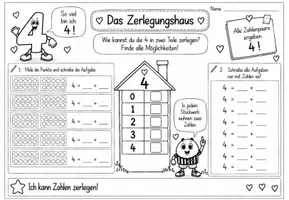 Vorschau - Arbeitsblätter - Zahlenlauf: Zahlzerlegung (digitale Einführung) - Seite 2
