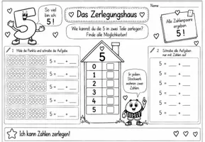 Vorschau - Arbeitsblätter - Zahlenlauf: Zahlzerlegung (digitale Einführung) - Seite 3