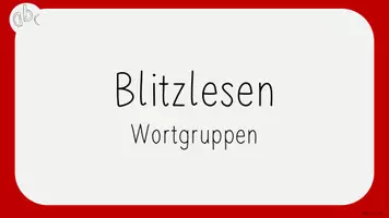 Vorschau - Präsentationen/Tafelbilder - Blitzlesen Lernwörter 1 Tinto Wortgruppen - Deckblatt