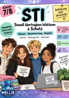 Vorschau - Arbeitsblätter - Verhütung und STI | Sexualerziehung Klasse 7/8 - Deckblatt