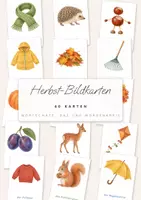 Vorschau - Bildkarten - Herbst Bildkarten 40 Stück / Wortschatz Herbst / DaZ Wortkarten / Morgenkreis Grundschule - Deckblatt