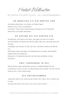Vorschau - Bildkarten - Herbst Bildkarten 40 Stück / Wortschatz Herbst / DaZ Wortkarten / Morgenkreis Grundschule - Seite 1