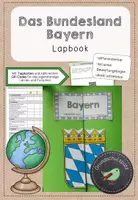 Vorschau - Unterrichtsreihen - Bundesland Bayern Lapbook mit QR Codes - Deckblatt
