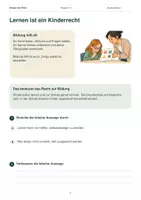 Vorschau - Arbeitsblätter - Recht auf Bildung | Warum Lernen ein Kinderrecht ist - Seite 2