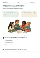 Vorschau - Arbeitsblätter - Mitbestimmung von Kindern | Deine Stimme zählt - Seite 1