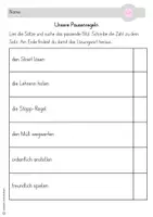Vorschau - Stundenentwürfe - Lesespaziergang Pausenregeln - Seite 3