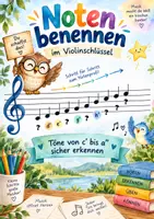 Vorschau - Bildkarten - Noten benennen – Violinschlüssel sicher lernen - Deckblatt