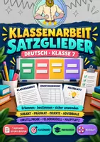Vorschau - Fördermaterial/Inklusion - Klassenarbeit Deutsch | 7. und 8. Klasse - Seite 1